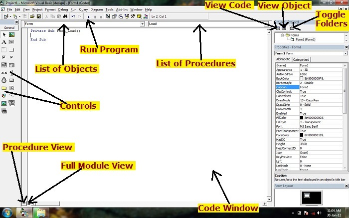 IDE Layout - Code Window