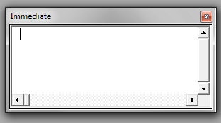 Immediate Window