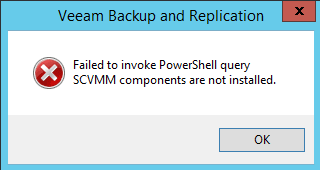 Veeam Failed to Invoke