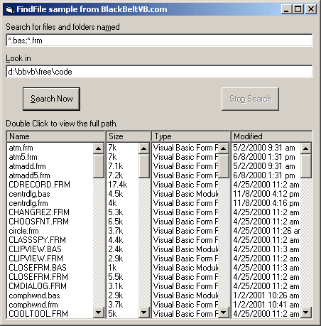 Find File Demonstration