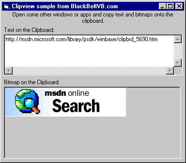 Clipboard Viewer in Action