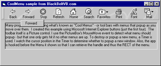 CoolMenu Screenshot